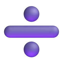 ➗
